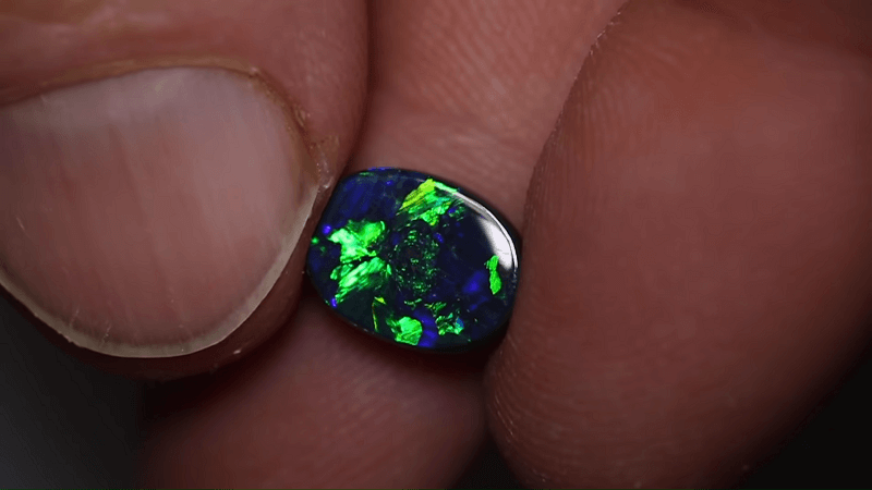 black opal is a rare gemstone