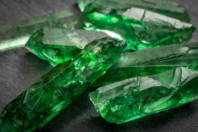 rare emerald gemstone crystals