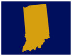 map of the state of Indiana