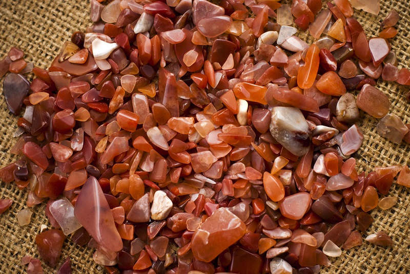 red carnelian stones