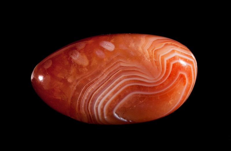 polished red agate