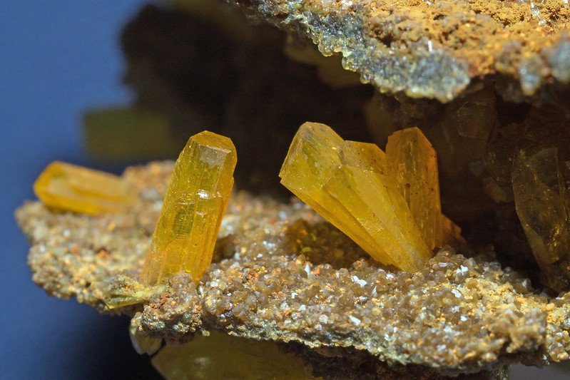 Legrandite yellow crystal