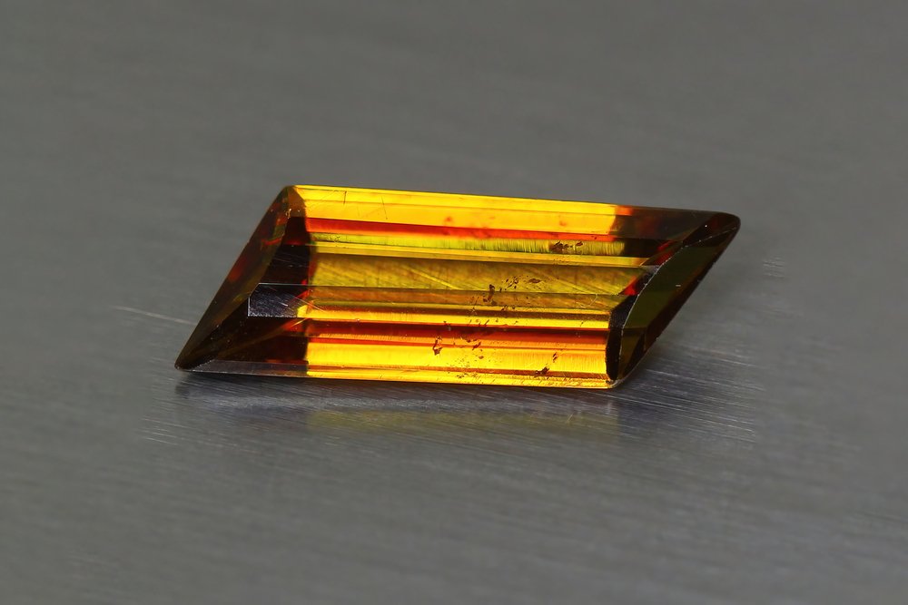 yellow sphene crystal