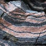 gneiss rock type with prominent banding
