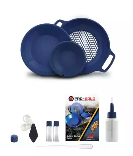 Minelab PRO-Gold Gold Panning Kit 2 Gold Pans, Classifier and More