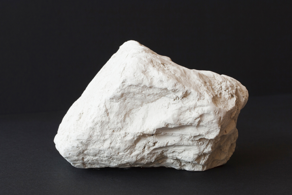 Chalk mineral stone