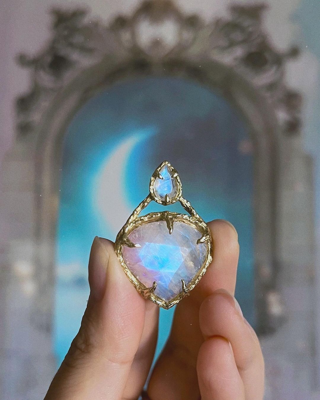 moonstone crystal jewelry